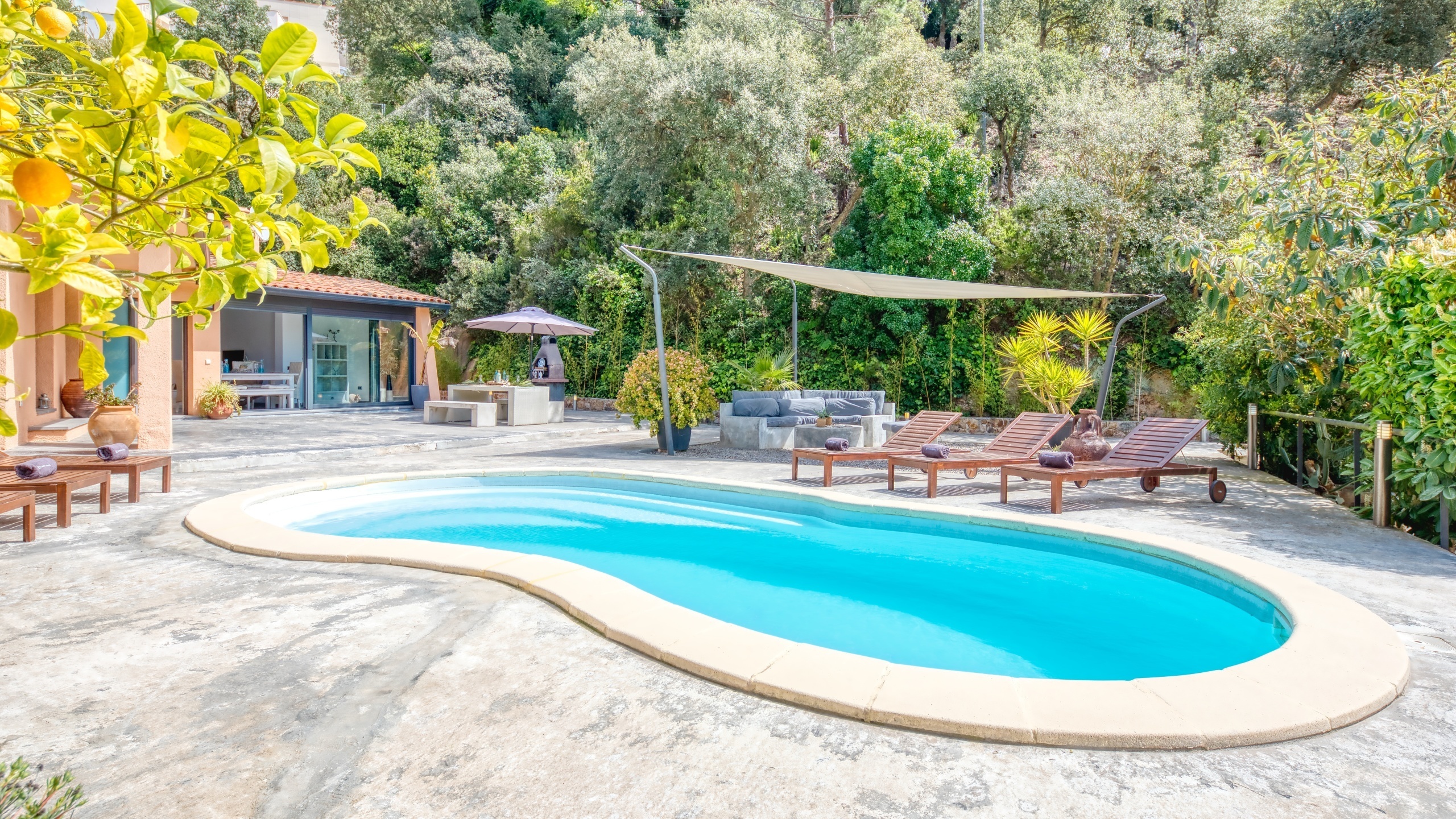 Ferienhäuser Costa Brava Spanien - Villa Olivia - Schwimmbad