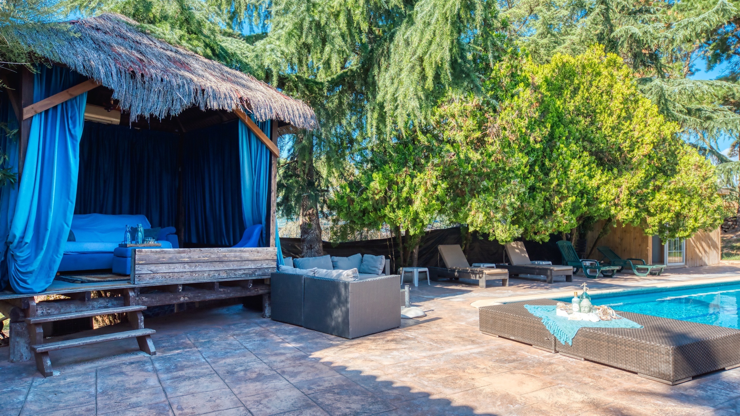 Ferienhäuser Costa Brava Countryside Spanien - Villa Can Bernardi - Lounge-Bereich