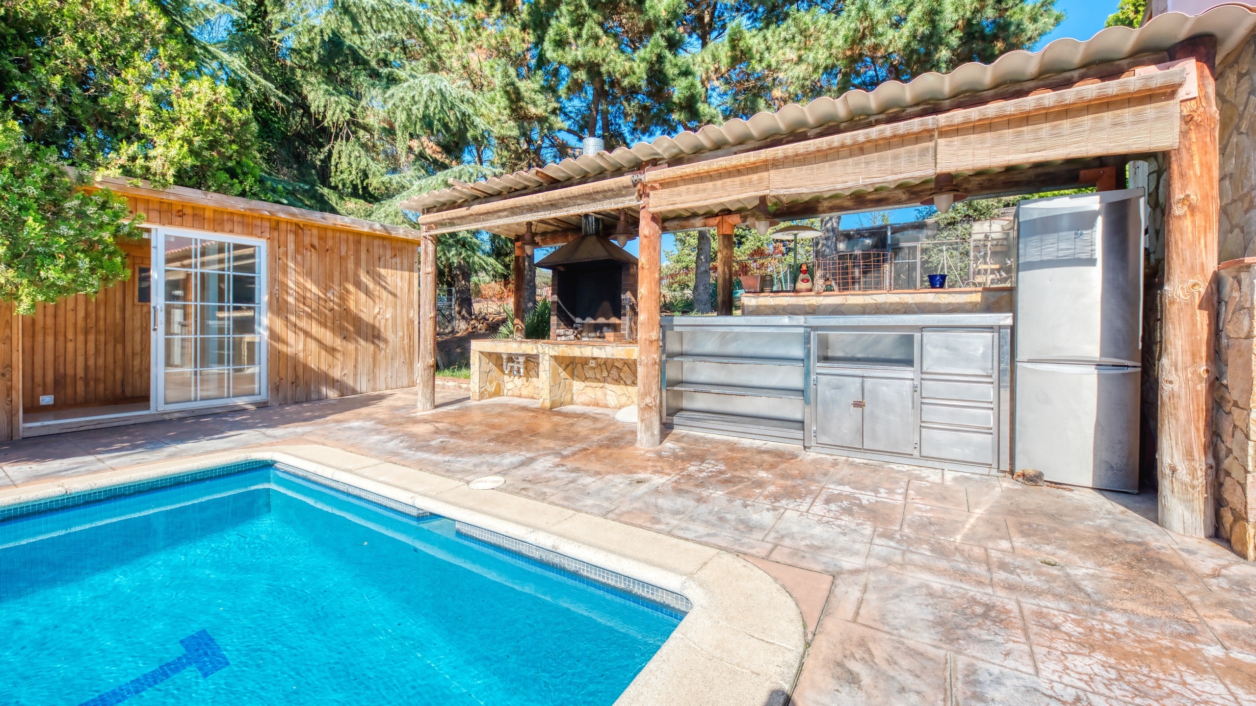 Ferienhäuser Costa Brava Countryside Spanien - Villa Can Bernardi - Grillplatz