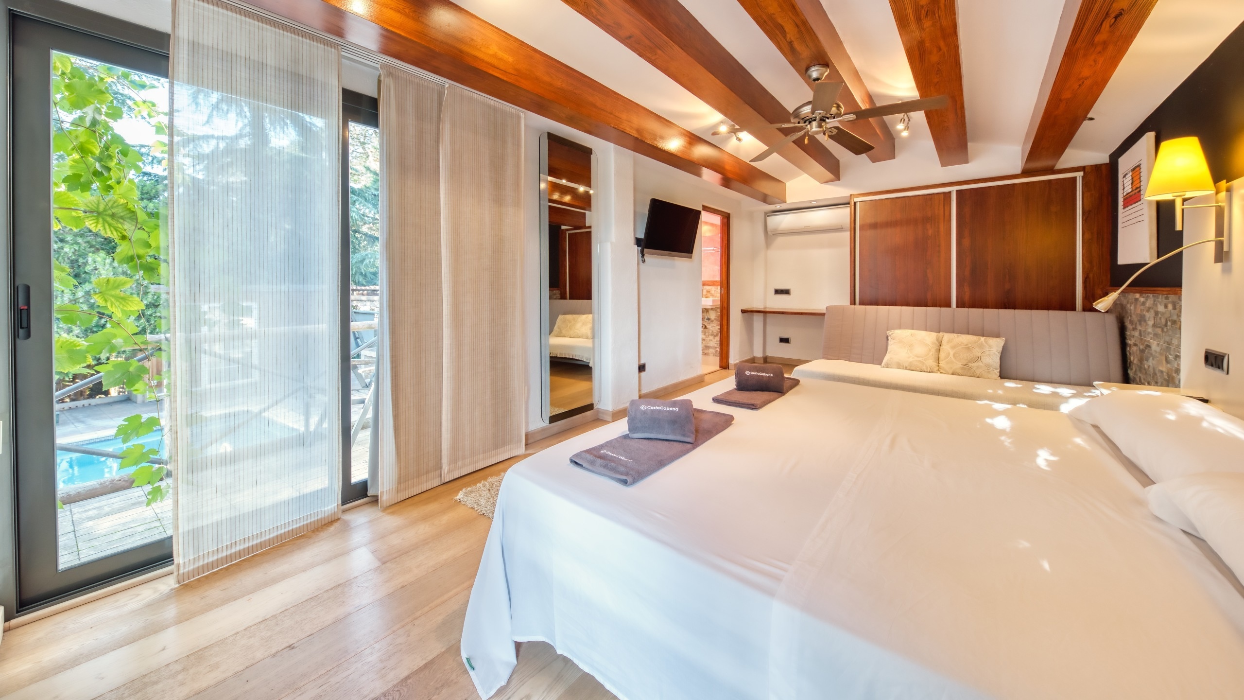 Ferienhäuser Costa Brava Countryside Spanien - Villa Can Bernardi - Hauptschlafzimmer