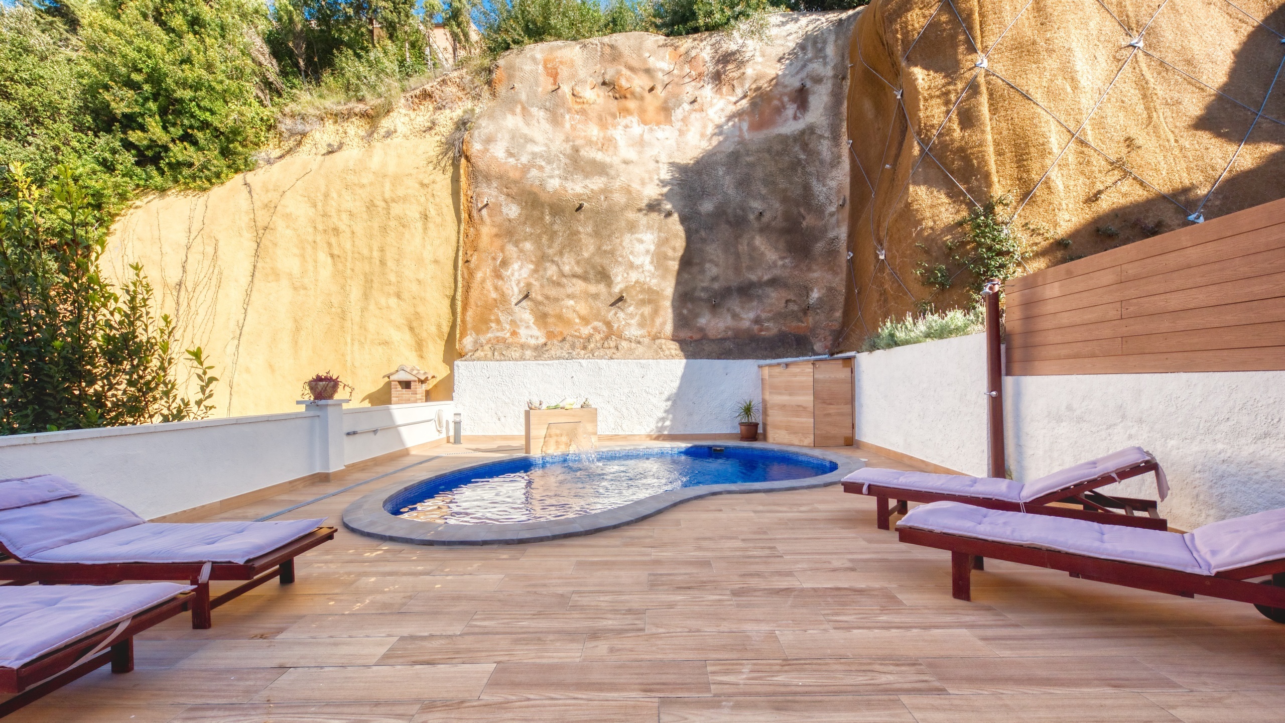 Ferienhäuser - Costa Brava - Spanien - Villa Blanca - Sonnenliegen