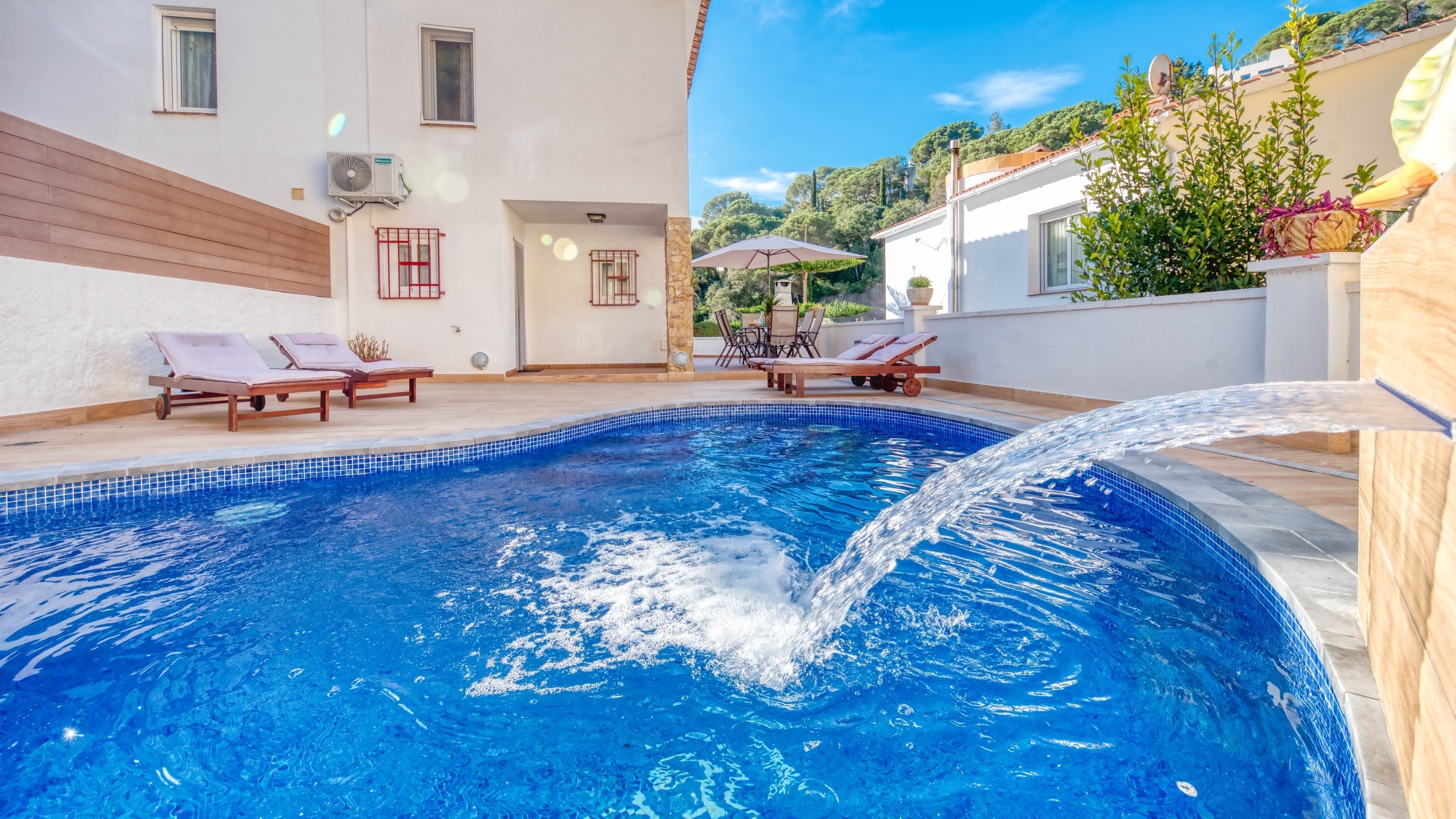 Ferienhäuser - Costa Brava - Spanien - Villa Blanca - Schwimmbad