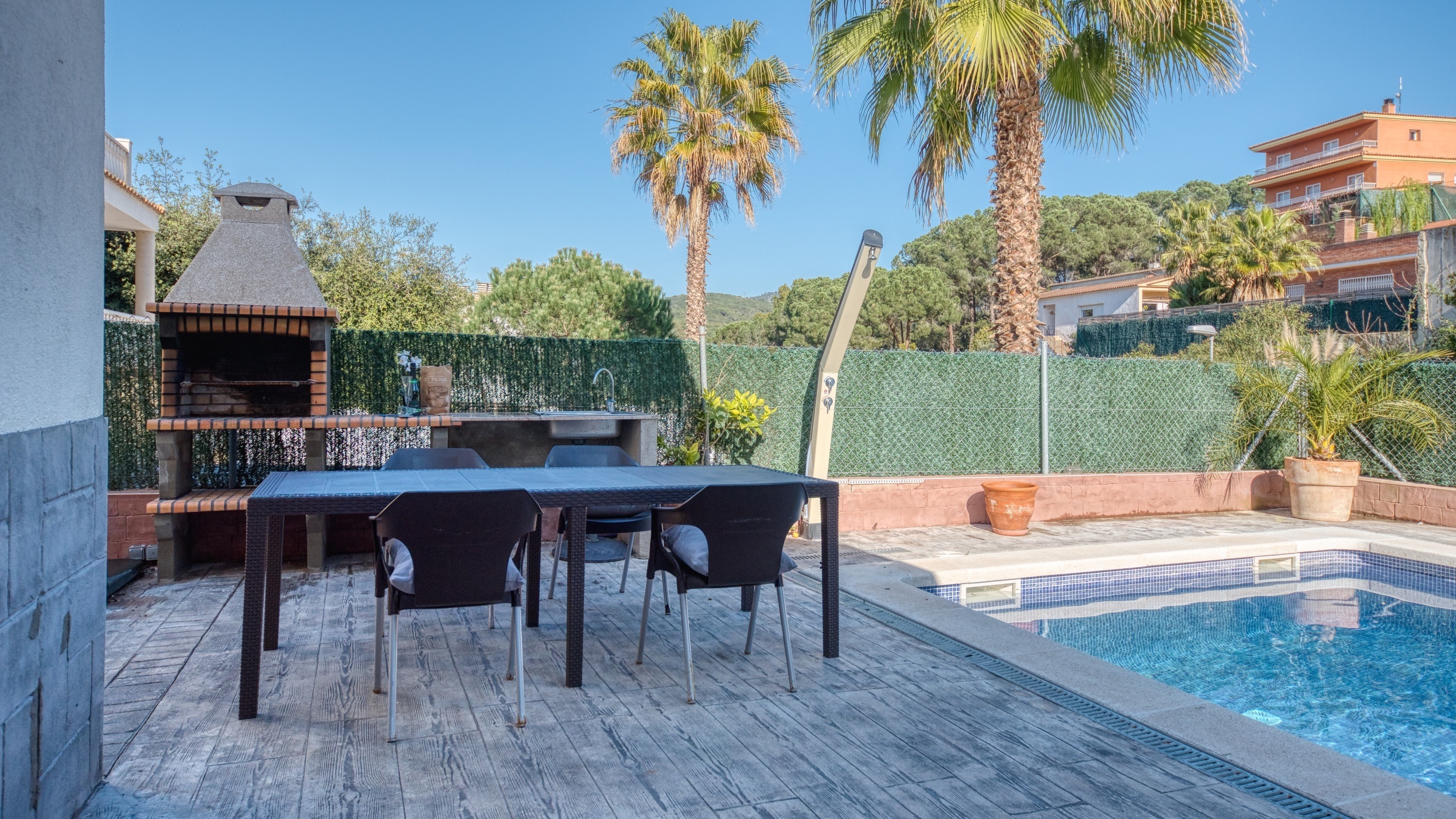 Ferienhäuser Costa Brava Spanien - Villa Zarita - Grillplatz