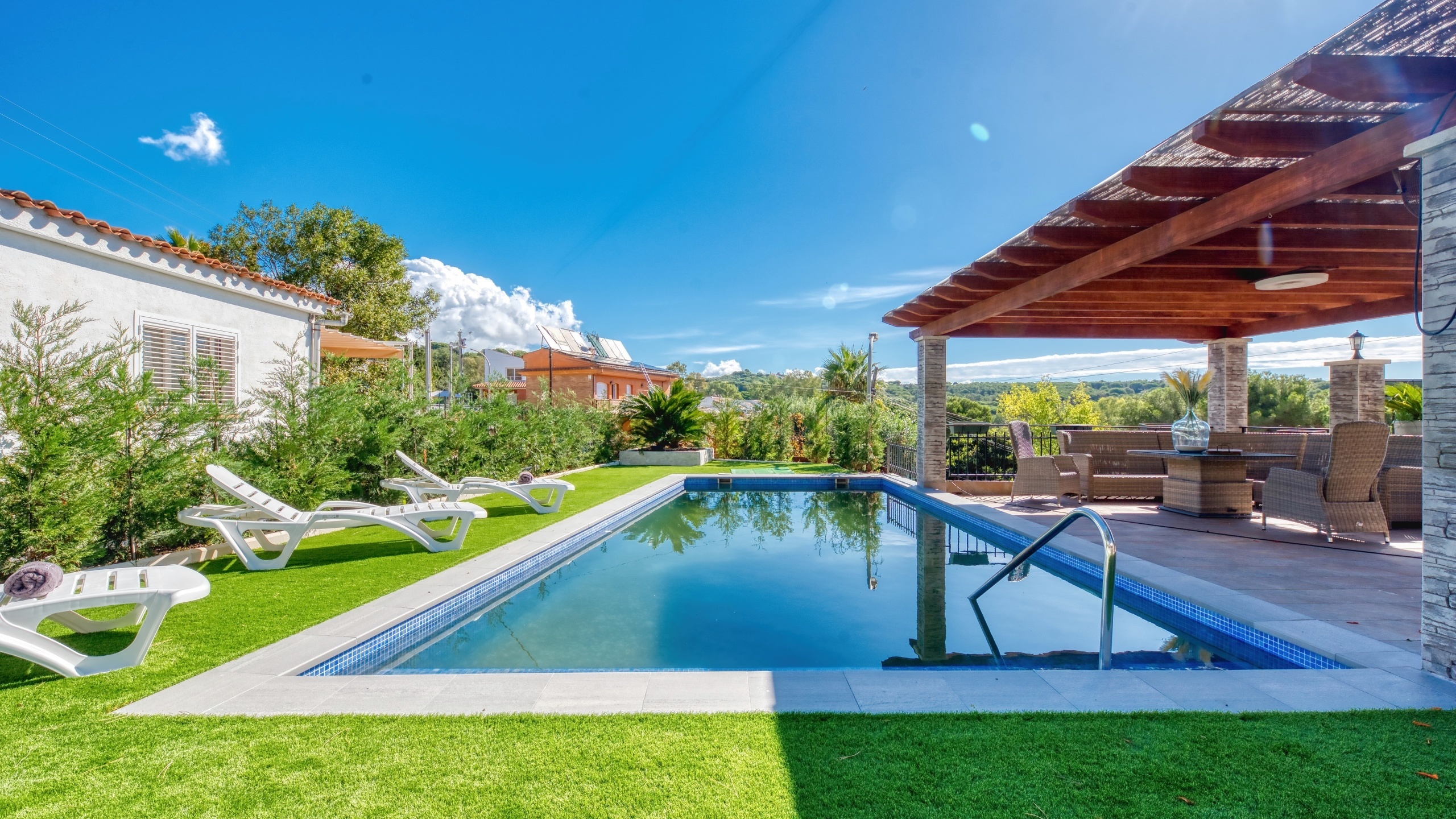 Ferienhäuser - Costa Brava - Spanien - Villa Palmera - Schwimmbad