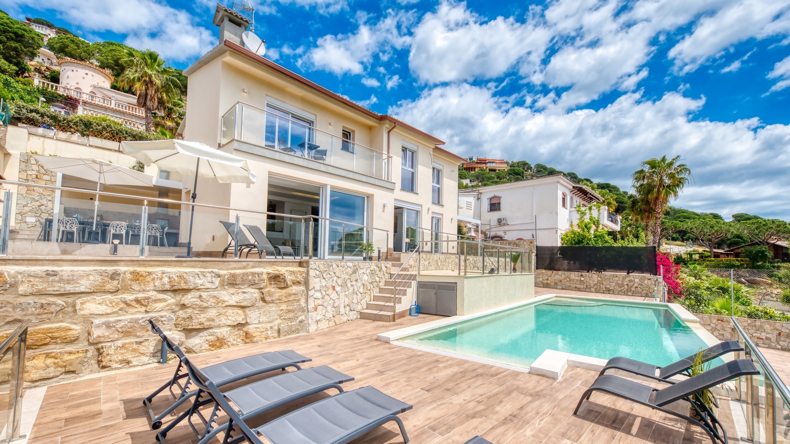 Ferienhäuser Costa Brava Spanien - Villa BellaVista - Villa außen